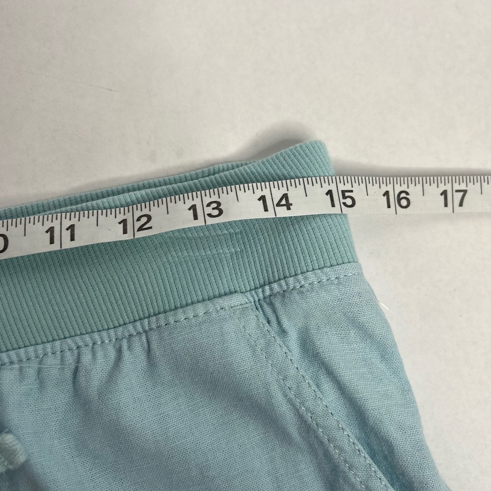 Sonoma Goods For Life S Pants Linen Blend Aqua Blue 4 Beach Pool Cover Wide Leg - Picture 5 of 7